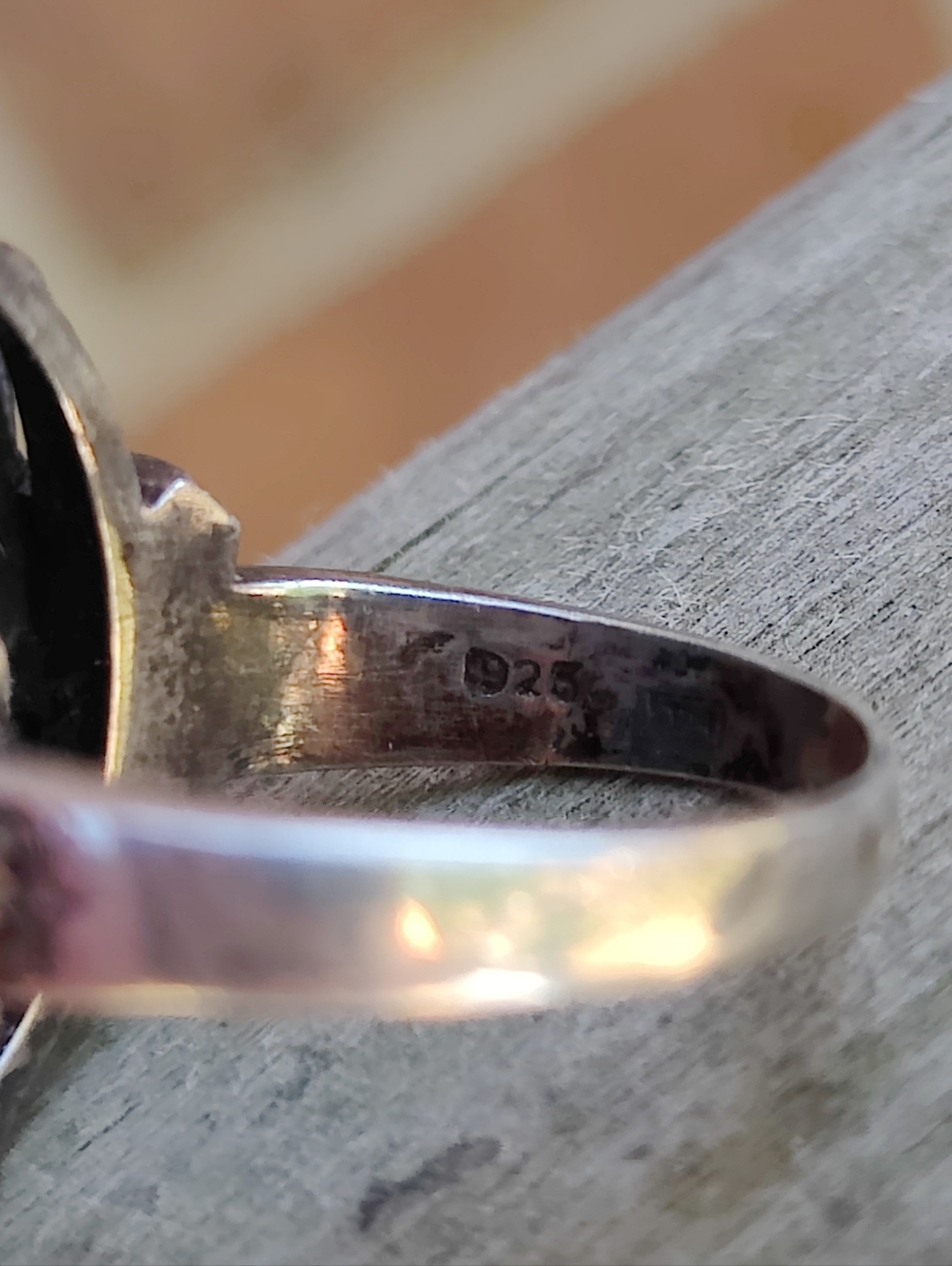Vintage Sterling Black Onyx And Marcasite Ring - Picture 5 of 8